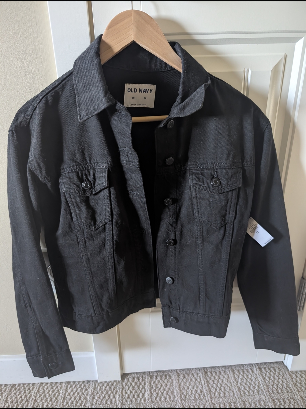 Old Navy Black Denim Jacket for Women